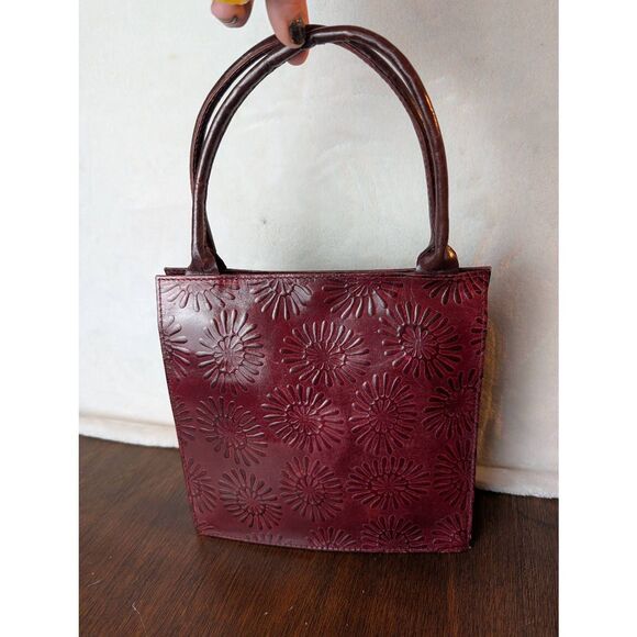 No Brand Handbags - Small hand embossed leather tote*